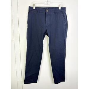 Mugsy Pants Mens 33 Morgans Chinos Navy Straight Athletic Golf Performance